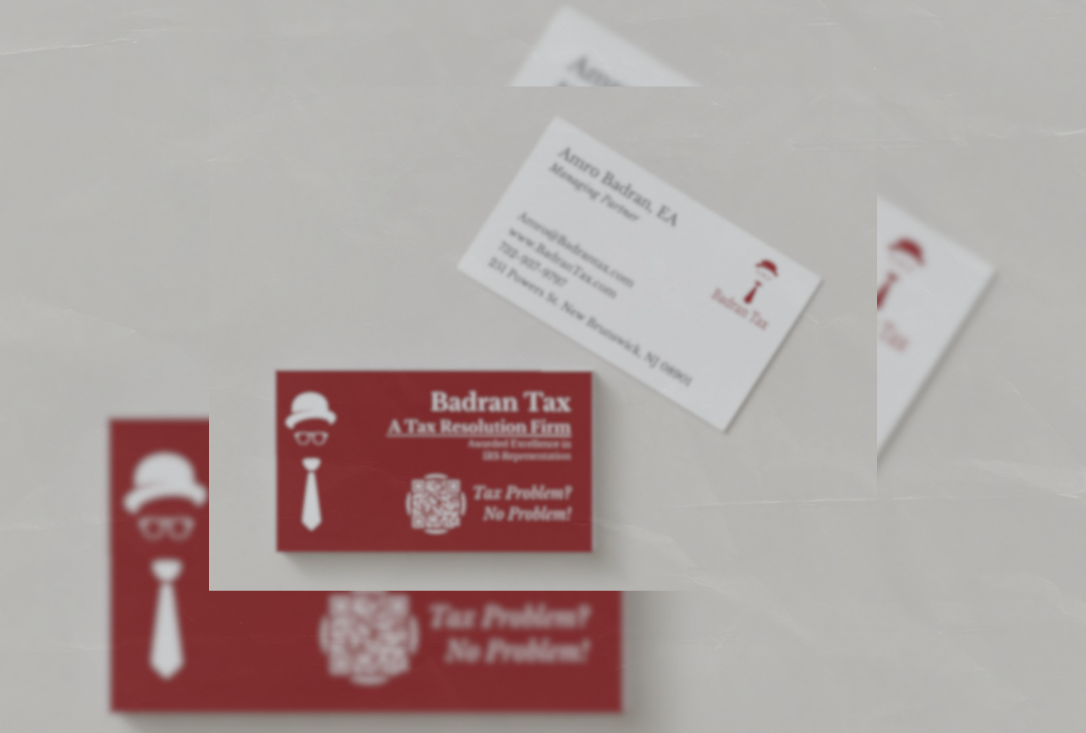 Badran Tax business card design project