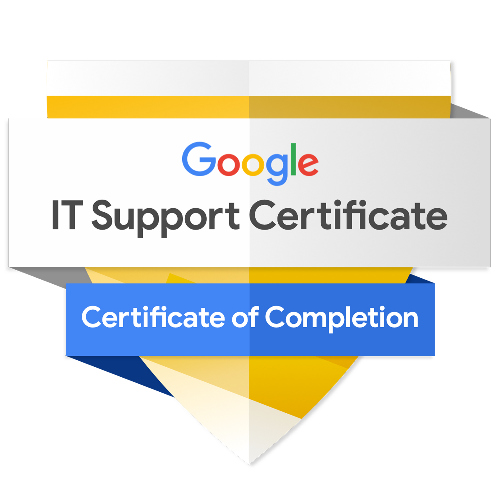 Google IT Support Certificate badge