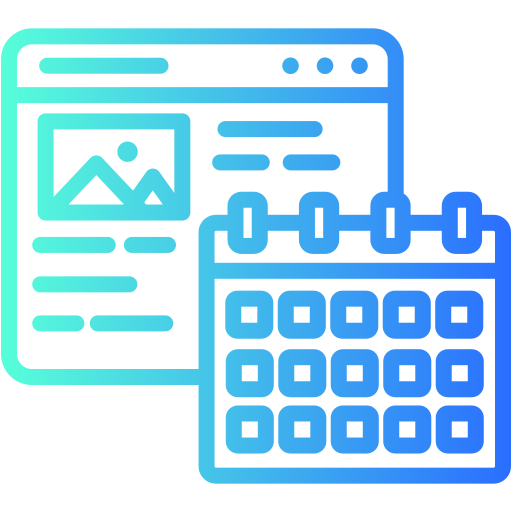 Content calendar icon