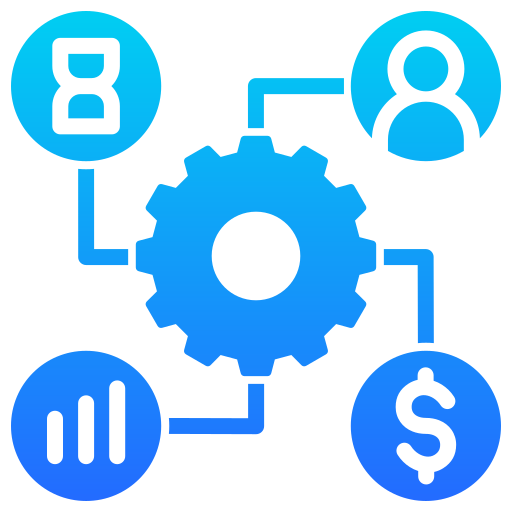 Marketing ROI cycle icon
