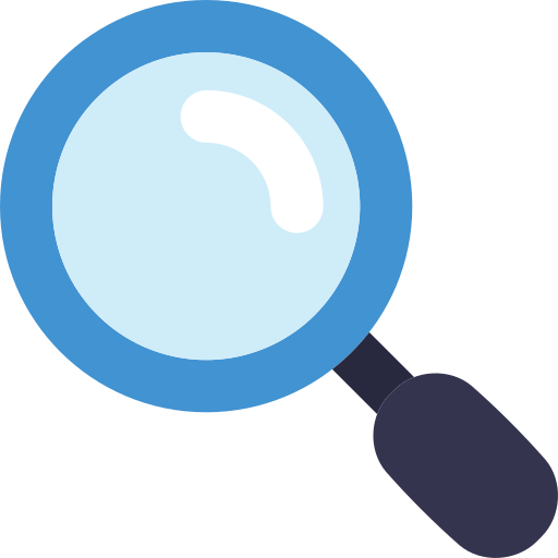 Magnifying glass search icon