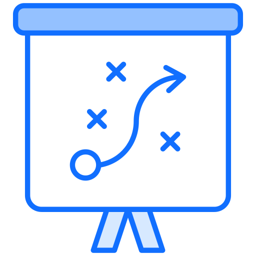 Strategy presentation icon