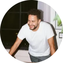 A candid photo of Greg Barbosa